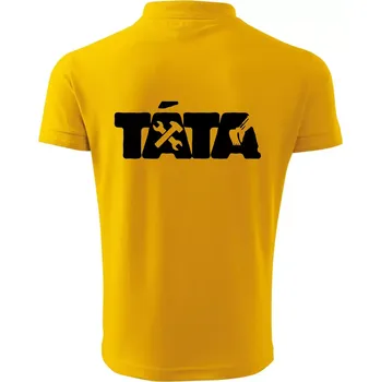 Pánská košile Táta nápis - bagrista - Polokošile pánská Pique Polo 203 - 4XL ( Žlutá )