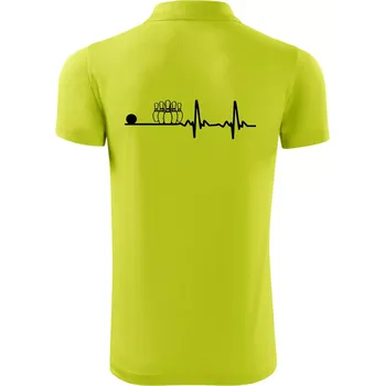 Pánská košile Kuželky EKG - Polokošile Victory sportovní (dresovina) - 2XL ( Limetková )