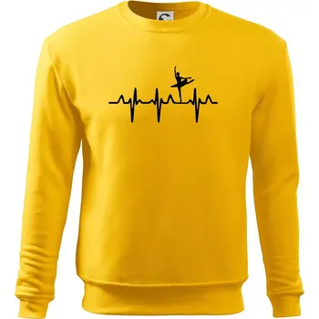 Pánská mikina EKG balet - Mikina Essential pánská - S ( Žlutá )
