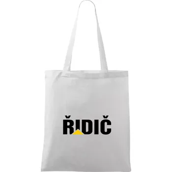 Řidič nápis - Taška bavlněná - 42 x 38 cm ( Bílá )