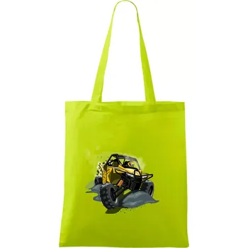 ATV bugina žlutá - Taška bavlněná - 42 x 38 cm ( Limetková )