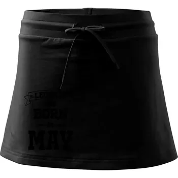 Dámská sukně Legends are born in May - Sportovní sukně - two in one - M ( Černá )