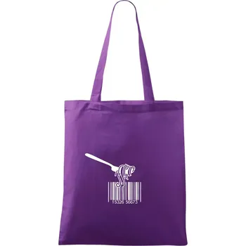 Čárový kód pasta - Taška bavlněná - 42 x 38 cm ( Fialová )