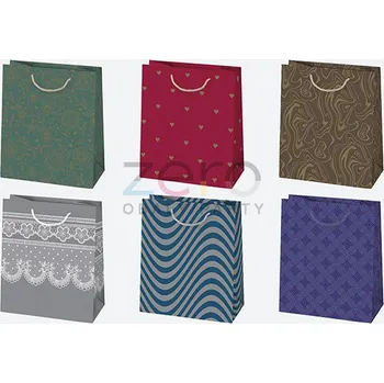 Dárková taška Taška papírová dárková 19x23x10,5 cm (lak) - grafika (mix 2)