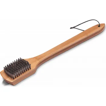 Zahradní gril Weber Bambusový kartáč na čištění grilovacích roštů délka 46 cm