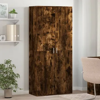 Botník vidaXL Botník kouřový dub 80 x 39 x 178 cm kompozitní dřevo