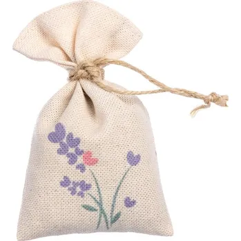 Vůně do bytu Lavandia Levnadulový EKO vonný pytlíček z recyklované látky 10 x 5 cm Vzor: Levandule pohodička Levandulový pytlíček na recyklované látce Lavandia
