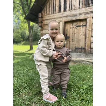 Dívčí legíny ANDY Boom Tepláky Little girl sand Velikost děti: 80