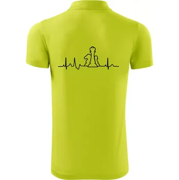 Pánská košile EKG šachy - Polokošile Victory sportovní (dresovina) - 2XL ( Limetková )