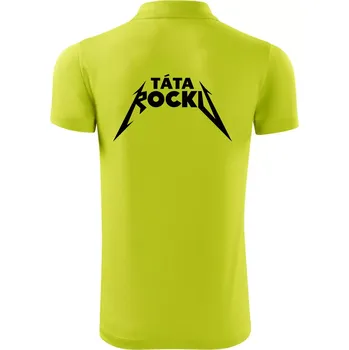 Pánská košile Táta rocku metal - Polokošile Victory sportovní (dresovina) - 2XL ( Limetková )
