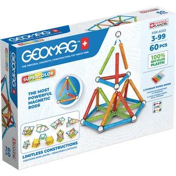 Stavebnice Geomag Geomag Supercolor 60 dílků