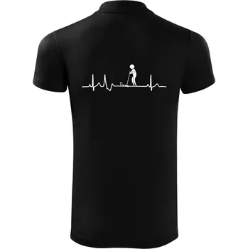 Pánská košile EKG kroket - Polokošile Victory sportovní (dresovina) - XL ( Černá )