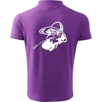 Pánská košile Zapšklý farmář - Polokošile pánská Pique Polo 203 - M ( Fialová )