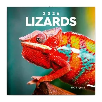 Kalendář Poznámkový kalendář Ještěři 2026 - nástěnný kalendář