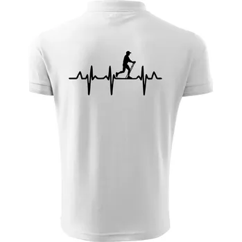 Pánská košile EKG nordic walking muž - Polokošile pánská Pique Polo 203 - 3XL ( Bílá )
