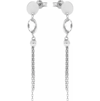 Náušnice Elegantní zlaté puzetové náušnice z bílého zlata