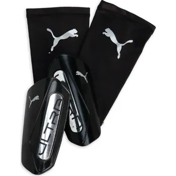 Fotbalový chránič PUMA ULTRA LIGHT SLEEVE CHRÁNIČE FOTBAL - Černá, Stříbrná - velikost L