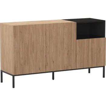 Komoda Marckeric Komoda Cailin 140 x 40 cm s dřevěným dekorem