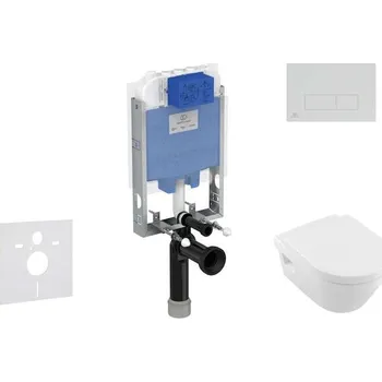 WC sada Ideal Standard ProSys - Set předstěnové instalace, klozetu a sedátka Architectura, tlačítka Oleas M2, DirectFlush, SoftClose, CeramicPlus, bílá ProSys80M SP115