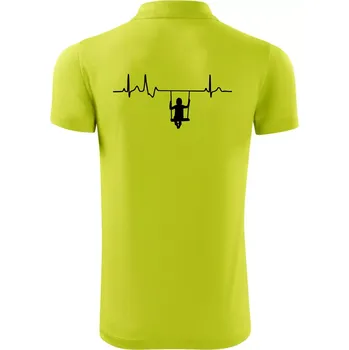 Pánská košile EKG houpačka - Polokošile Victory sportovní (dresovina) - XL ( Limetková )