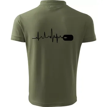 Pánská košile EKG myš - Polokošile pánská Pique Polo 203 - L ( Khaki )