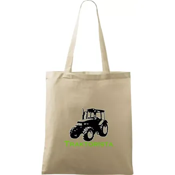 Nákupní taška John traktorista - Taška bavlněná - 42 x 38 cm ( Naturální )