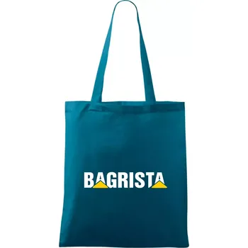 Bagrista nápis - Taška bavlněná - 42 x 38 cm ( Petrolejová )