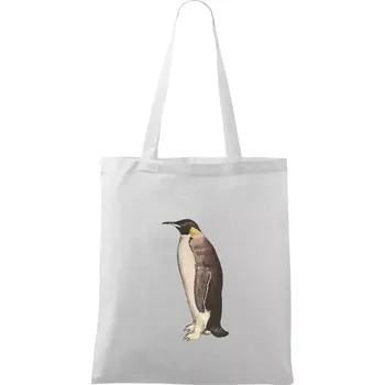 Nákupní taška Tučňák kreslený vodovými barvami - Taška bavlněná - 42 x 38 cm ( Bílá )