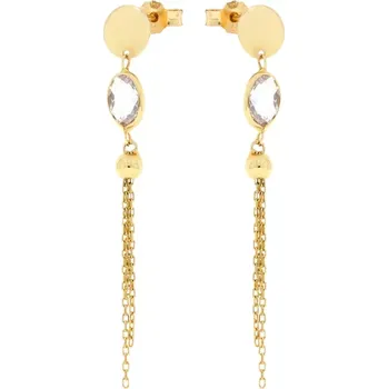 Náušnice Elegantní zlaté puzetové náušnice