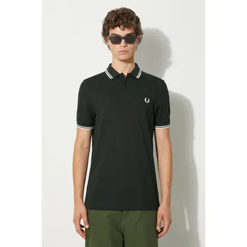 Bavlněné polo tričko Fred Perry, S, zelená, 79X