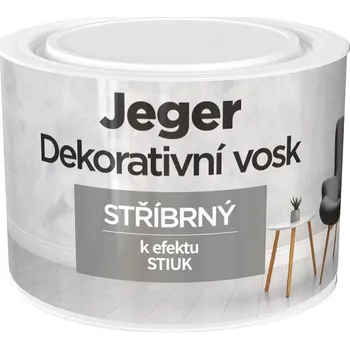 Výtvárné potřeby Jeger Vosk dekorativní pro efekt Stiuk, 300 ml, stříbrný&nbsp;903374-LM