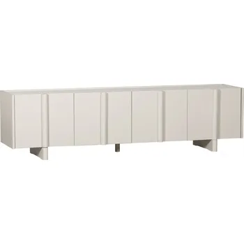 Televizní stolek WOOOD Šedobéžový dřevěný TV stolek Basu 200 x 46 cm