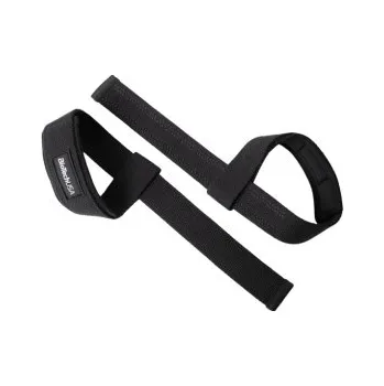 Fitness rukavice BioTechUSA Lifting straps trhačky černé + Sleva 3 % pro registrované