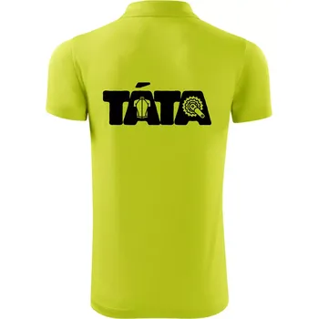 Pánská košile Táta nápis - cyklista - Polokošile Victory sportovní (dresovina) - 2XL ( Limetková )