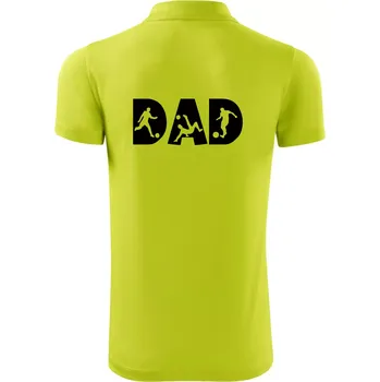 Pánská košile Football dad - Polokošile Victory sportovní (dresovina) - 3XL ( Limetková )