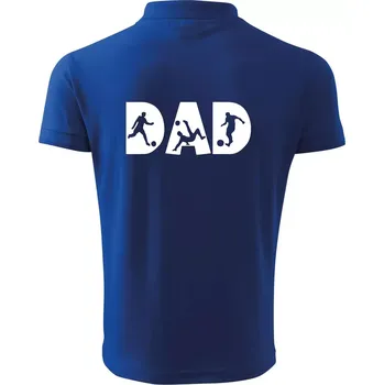 Pánská košile Football dad - Polokošile pánská Pique Polo 203 - M ( Královská modrá )