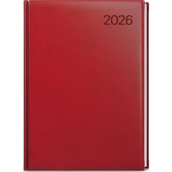 Diář Týdenní diář 2026 Vivella - A4, bordó