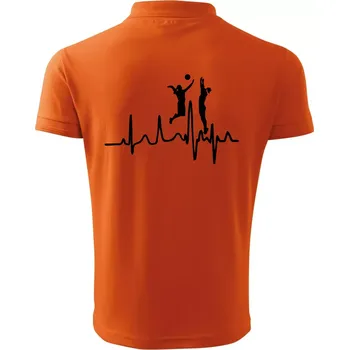 Pánská košile EKG volejbalistky - Polokošile pánská Pique Polo 203 - XL ( Oranžová )