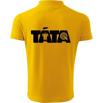Pánská košile Táta nápis - cyklista - Polokošile pánská Pique Polo 203 - 5XL ( Žlutá )