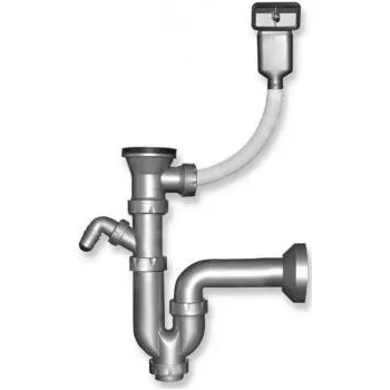 Sifon Novaservis Sifon dřezový otvor 49 mm přepad z dřezu, plast NSP20