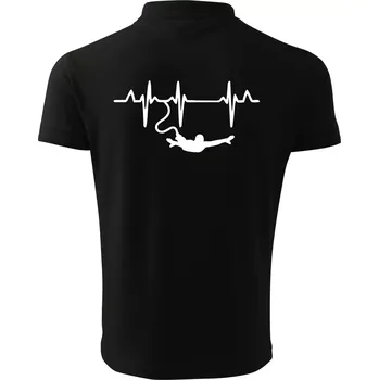 Pánská košile EKG bungee jumping - Polokošile pánská Pique Polo 203 - XL ( Černá )