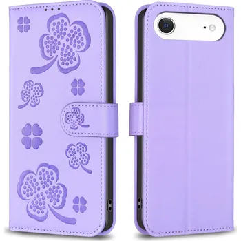 Pouzdro na mobilní telefon Clover knížkové pouzdro na iPhone 17 Air - fialové