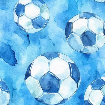 Plavkovina s UV/chlor ochranou fotbalový míč na modrém hřišti