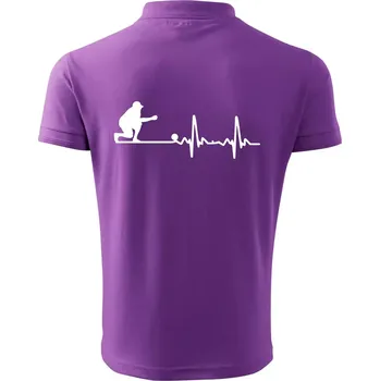 Pánská košile EKG petanque - Polokošile pánská Pique Polo 203 - XL ( Fialová )