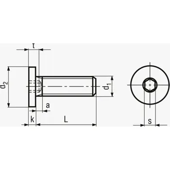 Šroub šroub nízká ocel 10.9 ZB M8 10 mm