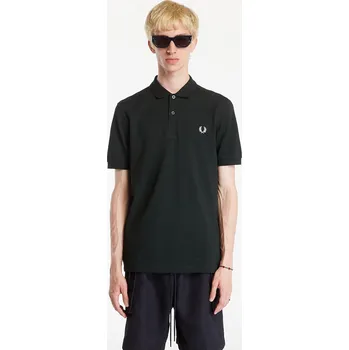 Pánské tričko Tričko FRED PERRY The Polo Short Sleeve Tee Night Green/ Snow White M