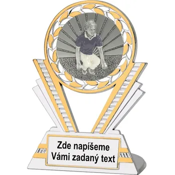 Pétanque žena plaketa Q130.33-K092 Zde napište text na štítky a součet zadejte do košíku. Více informací viz.POPIS v dolní části.