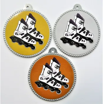 Kolečkové brusle medaile D75-L260 Zde napište text na štítky a součet zadejte do košíku. Více informací viz.POPIS v dolní části.