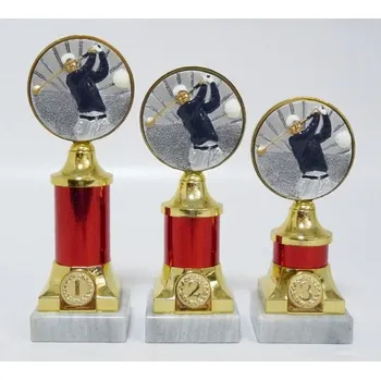 Golf trofeje 60-FG022 Zde napište text na štítky a součet zadejte do košíku. Více informací viz.POPIS v dolní části.