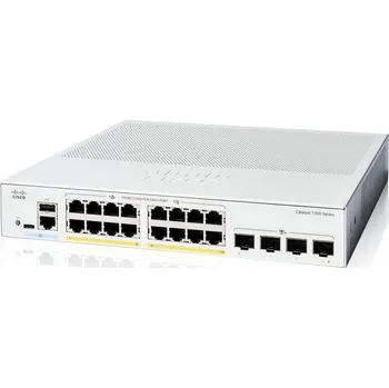Počítač Cisco Catalyst switch C1300-16P-4X (16xGbE,4xSFP+,16xPoE+,120W,fanless) - REFRESH C1300-16P-4X-RF